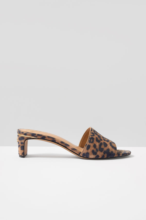 Everve Linanna Leopard Heel Blacknat