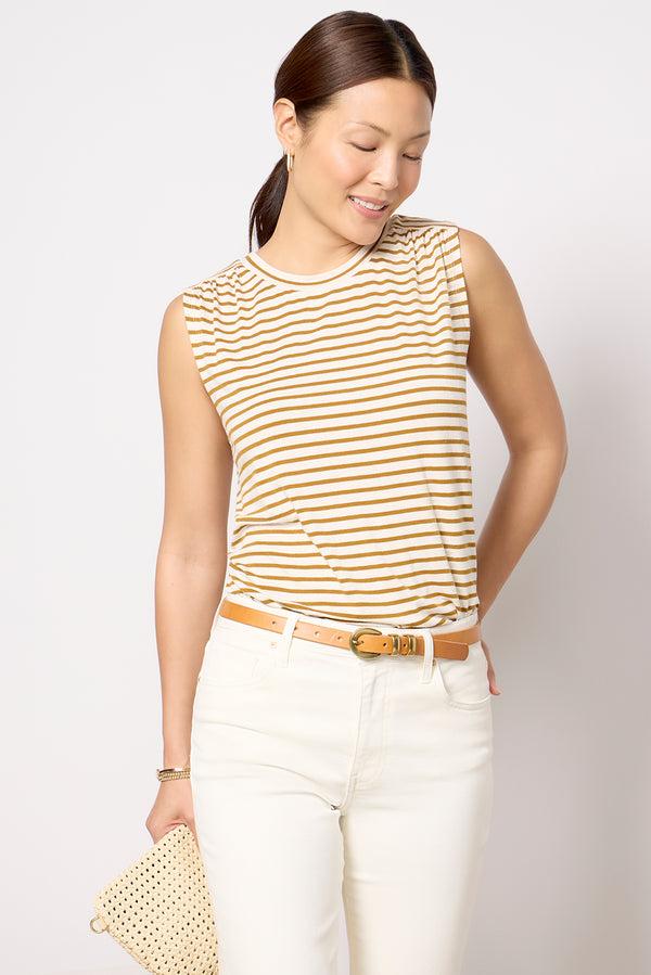 Everve Lincoln Muscle Tank Bronze/Linen