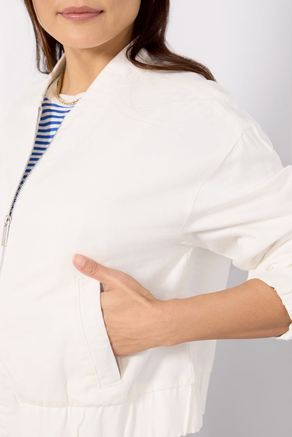 Everve Linen Bomber Chalk