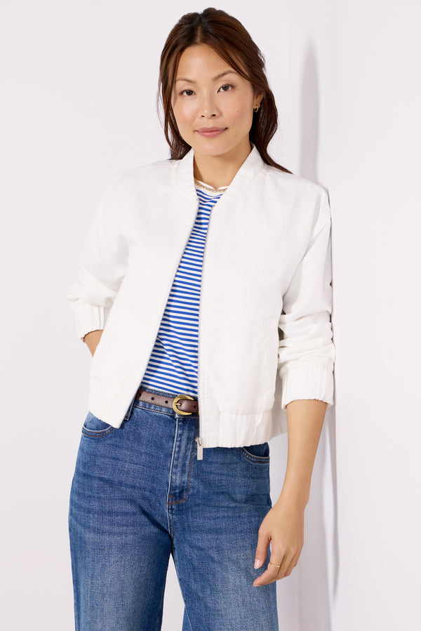 everve Linen Bomber Chalk