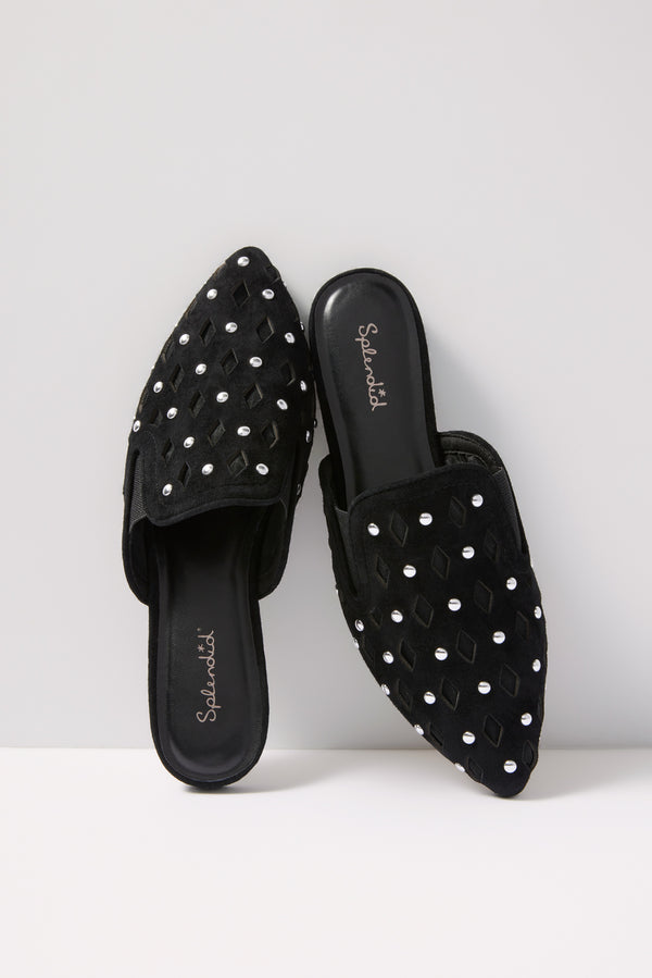 everve Linna Studed Slide Black
