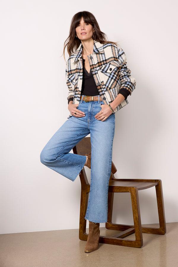 Everve Liv Jacket Skyplaid