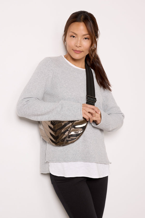 everve Lizzy Two-fer Pullover Lightgrey
