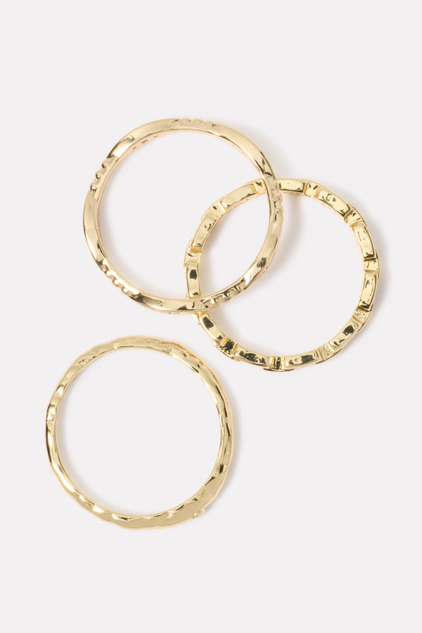 Everve Louisa Delicate Ring Set Gold