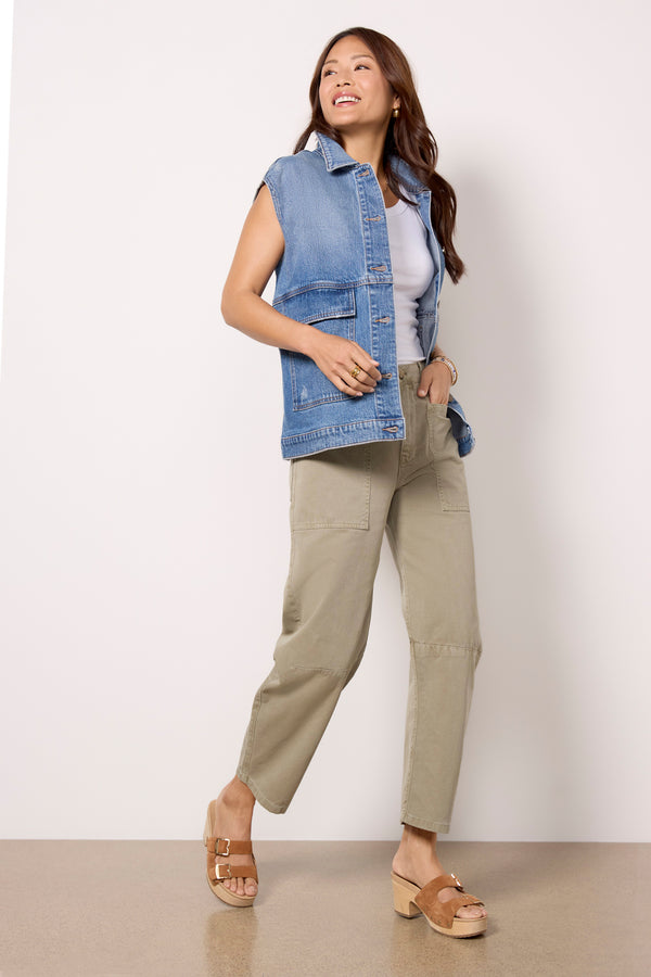 Everve Luka Vest Mediumlightwash