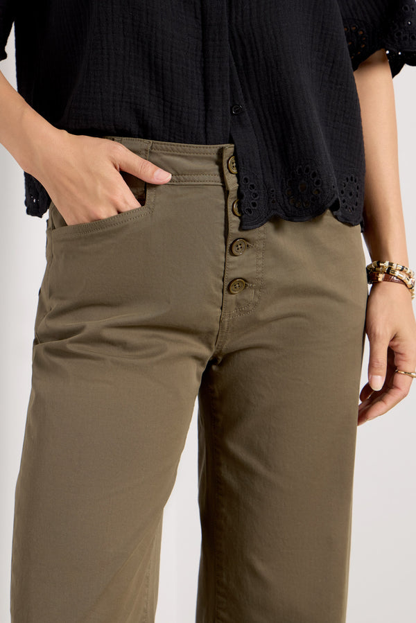 Everve Luna Cuffed Pant Kalamata