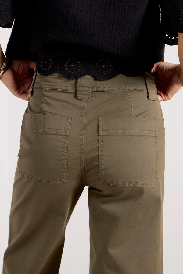 Everve Luna Cuffed Pant Kalamata