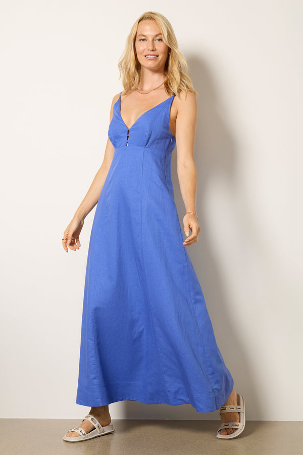 everve Luna Maxi Dress Blue