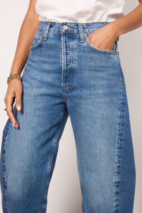 Everve Luna Pieced Denim Split