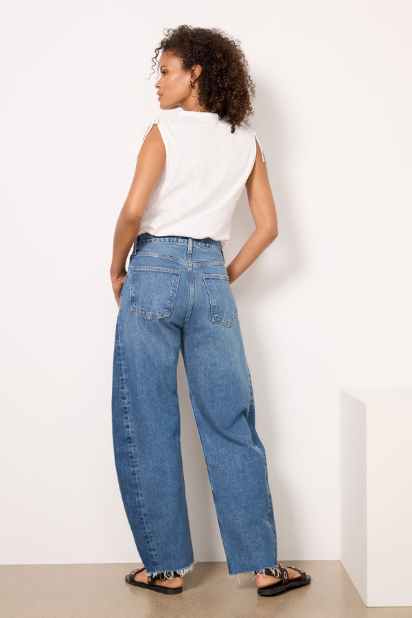 Everve Luna Pieced Denim Split