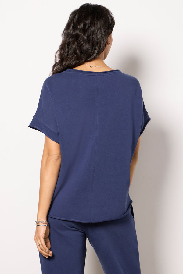 Everve Luxe Lounge Short Sleeve Navy