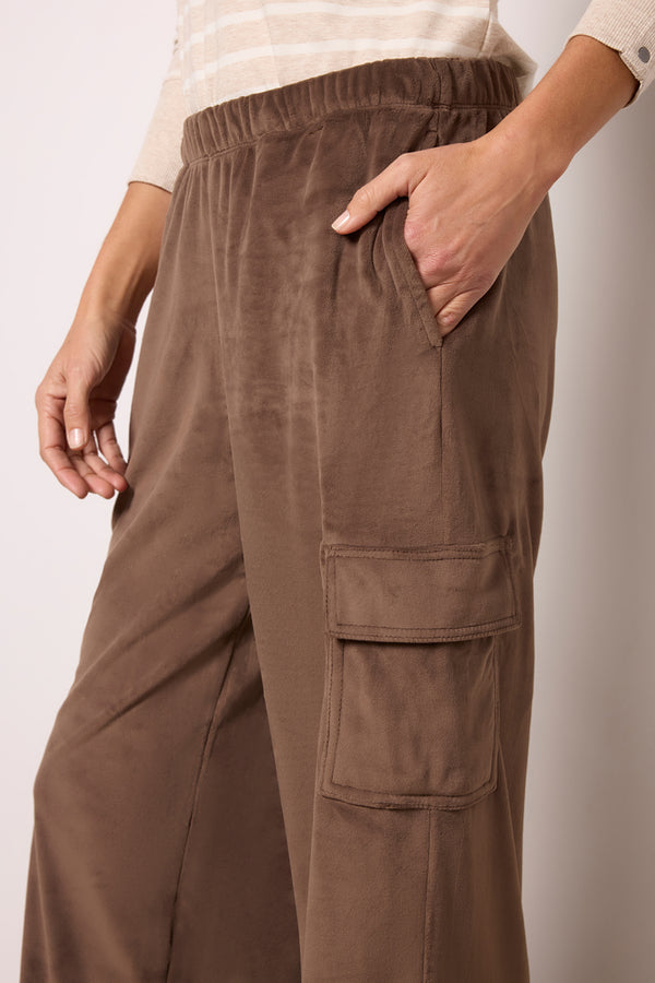 Everve LuxeChic Cargo Pant Java