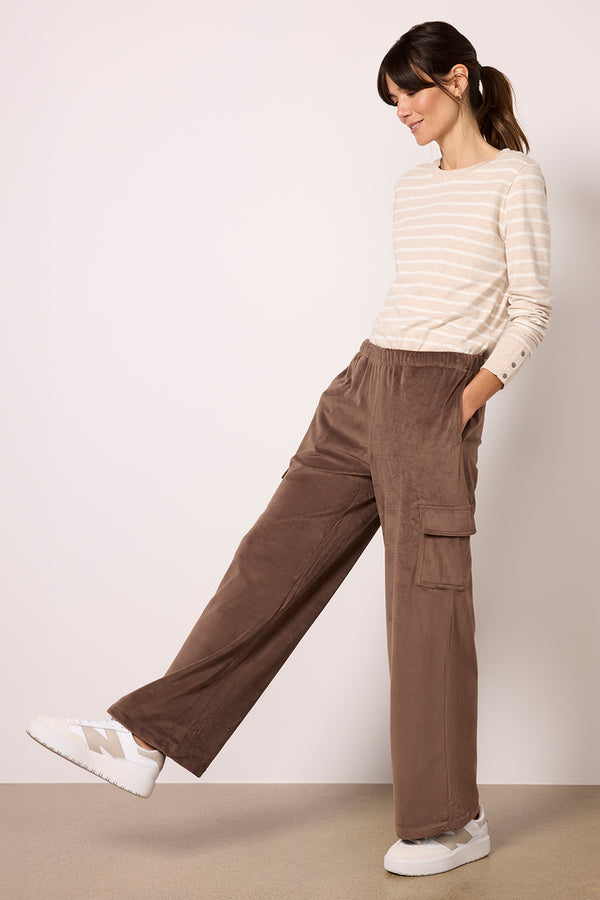 everve LuxeChic Cargo Pant Java