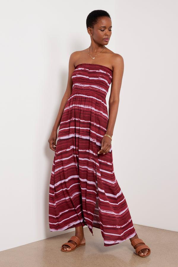 Everve Lydia Strapless Dress Multi
