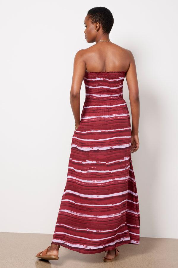 Everve Lydia Strapless Dress Multi