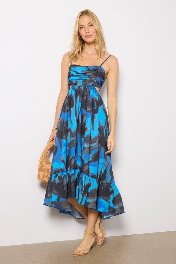 everve Mabel Dress Navywatercolorfloral