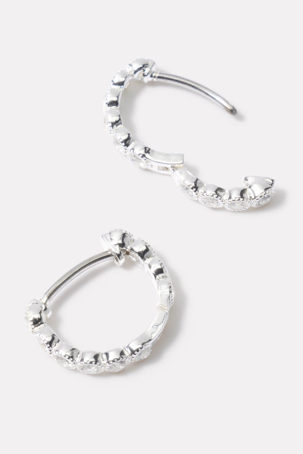 Everve Madison Shimmer Huggies Silver