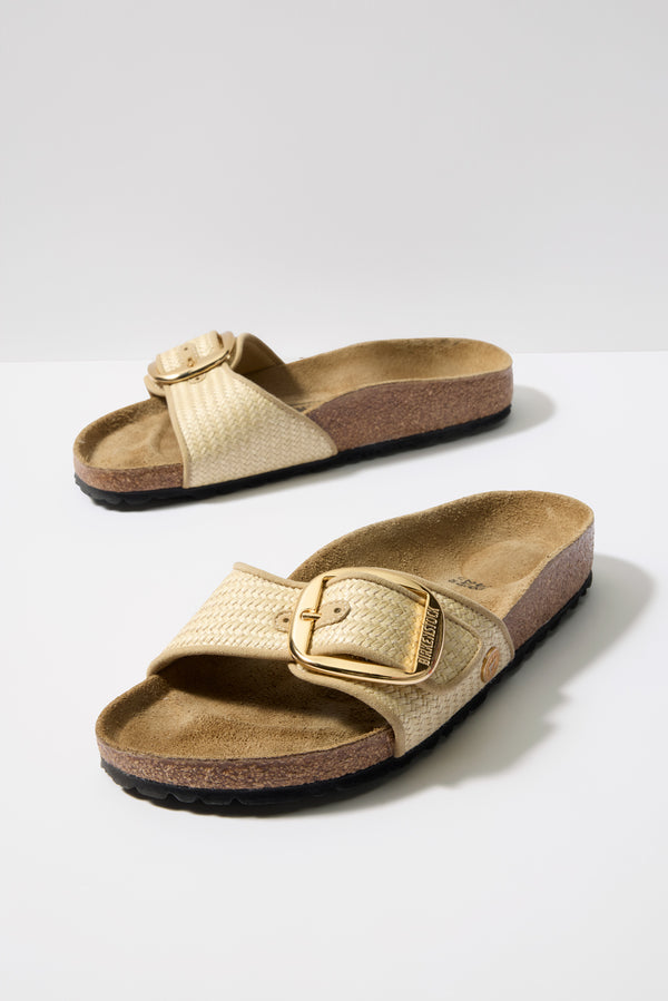 everve Madrid Big Buckle Raffia Natural