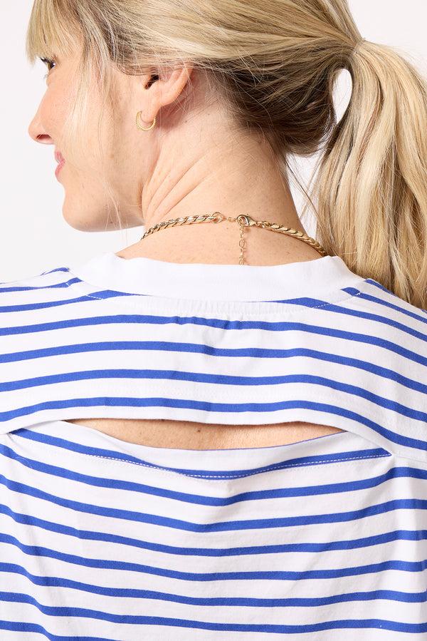 Everve Mae Stripe Tee Maritimewhitestripe