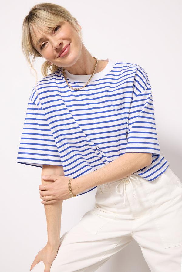 everve Mae Stripe Tee Maritimewhitestripe