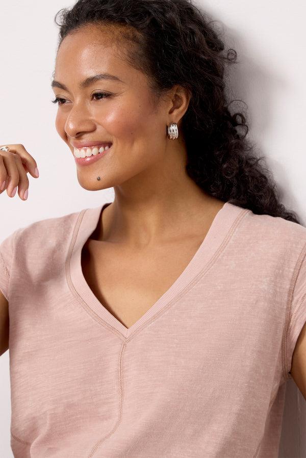 Everve Mansfield Ribbed Hoop Silver