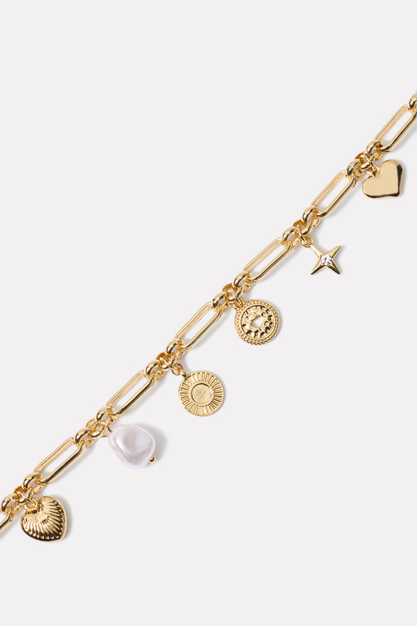 everve Marbella Charm Bracelet Gold/Silver