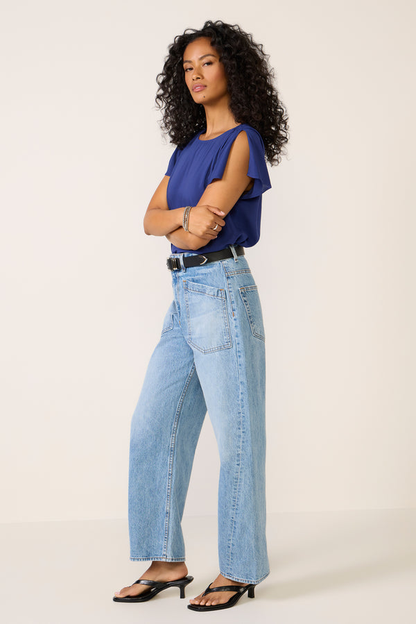 everve Marcel Blouse Cobalt