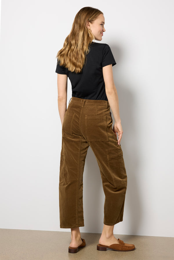 Everve Marcel Utility Barrel Pant Manuka