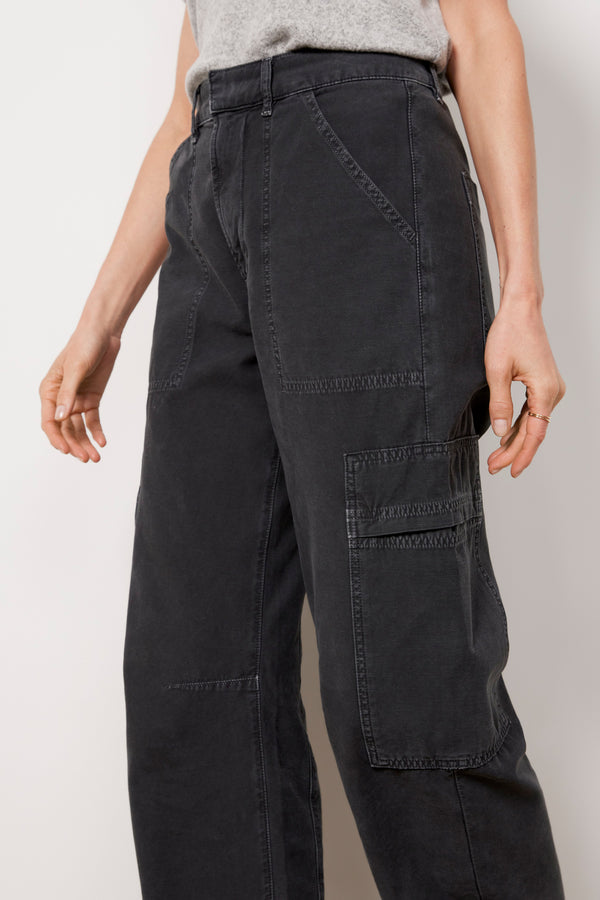 Everve Marcelle Easy Leg Cargo Washedblack