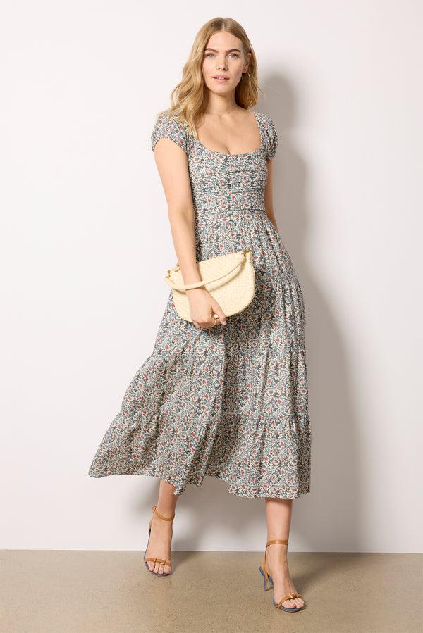everve Marchella Dress Botanicalbluemulti