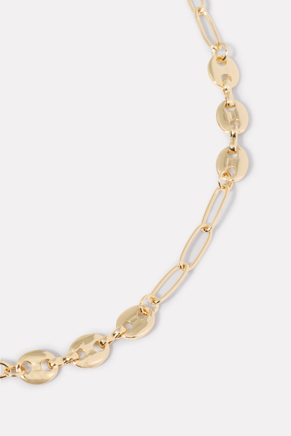 Everve Margot Paperclip Necklace Gold