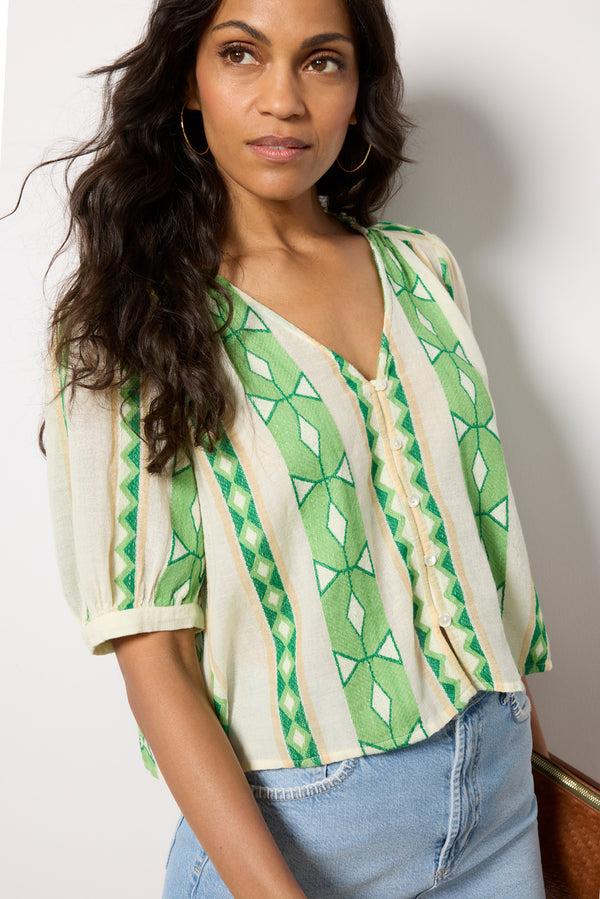 Everve Marissa Top Lime