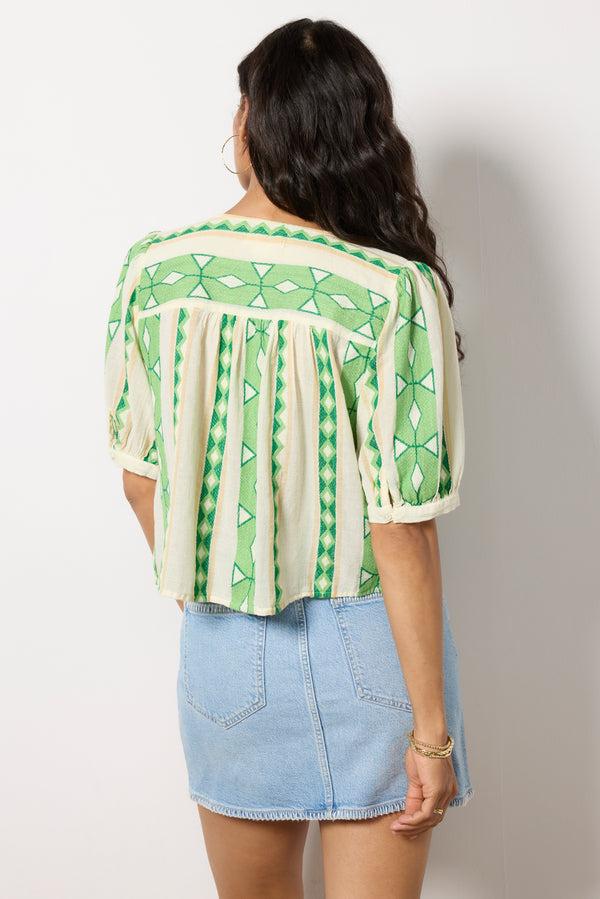 Everve Marissa Top Lime