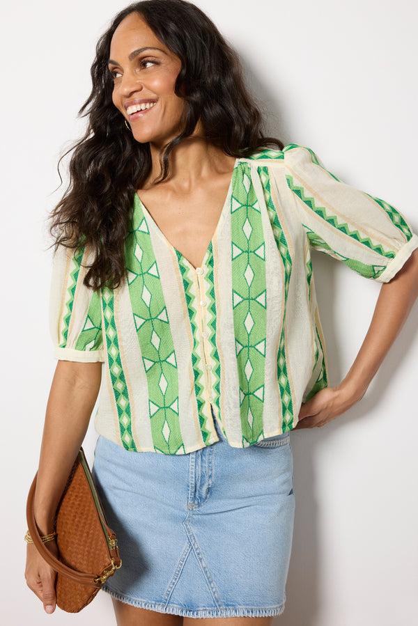 everve Marissa Top Lime