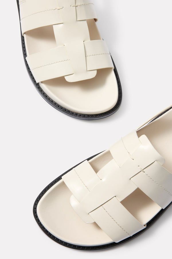 Everve Marlee Fisherman Sandal Ivory