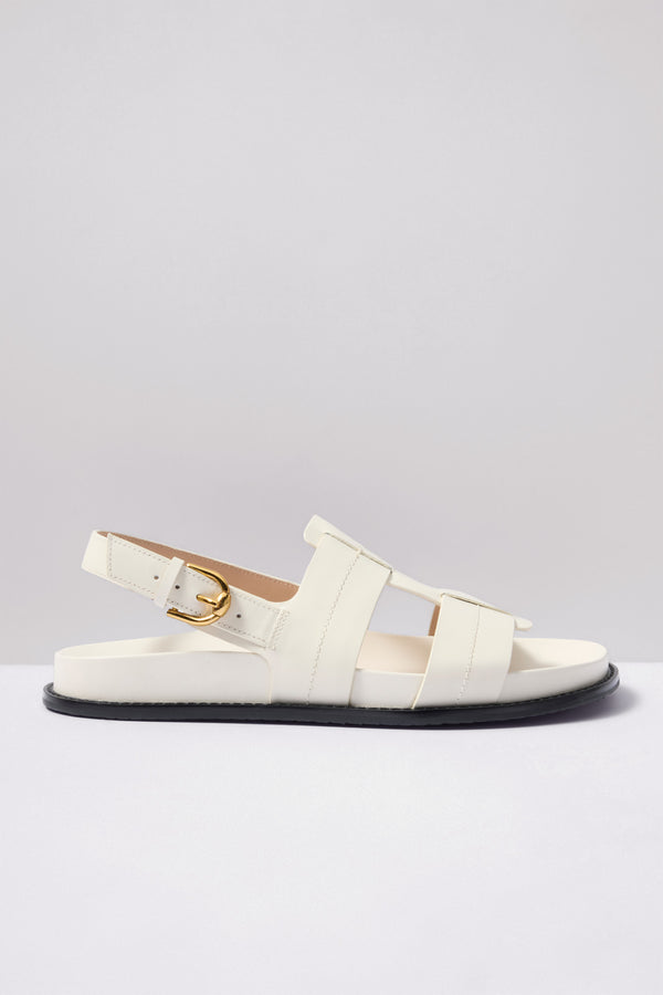 Everve Marlee Fisherman Sandal Ivory