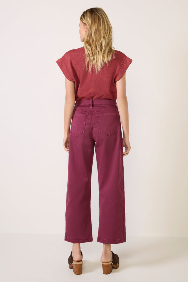 Everve Marni Barrel Pant Raisin