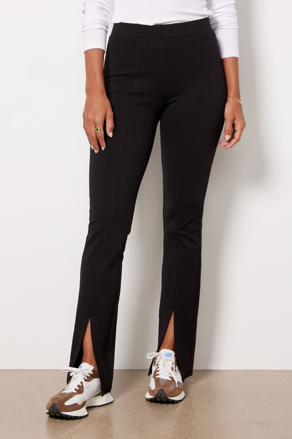everve Marx Front Slit Legging Black
