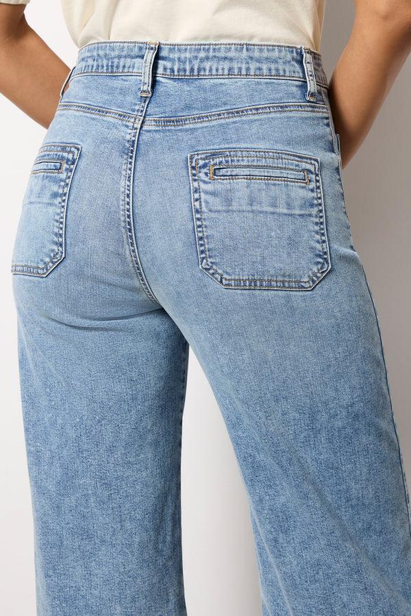 Everve Meg Jean W Patch Pockets Mediumwash