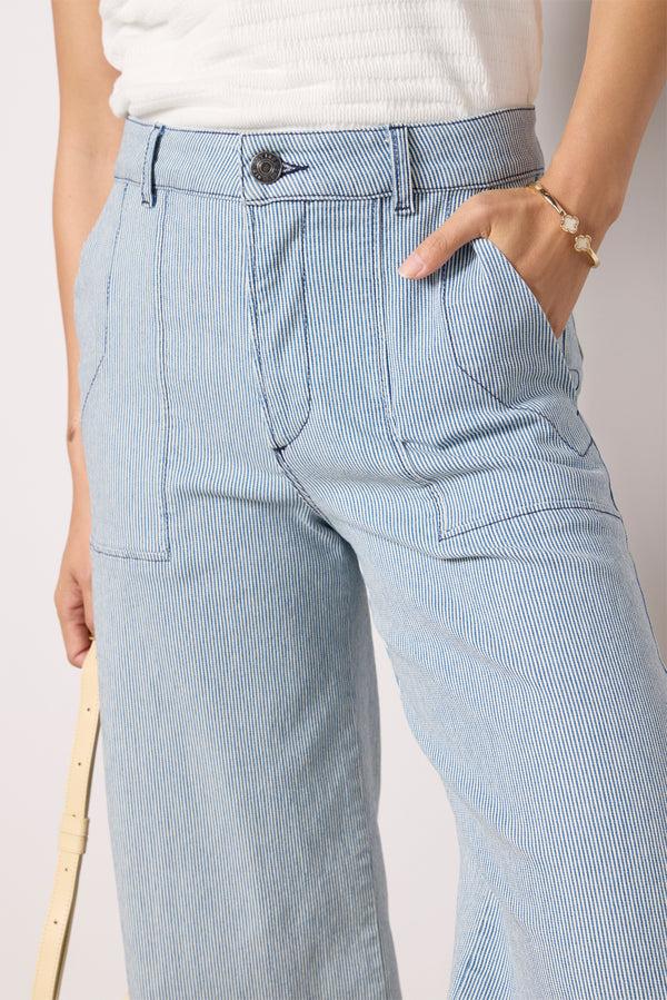 Everve Meg Railroad Blue/White