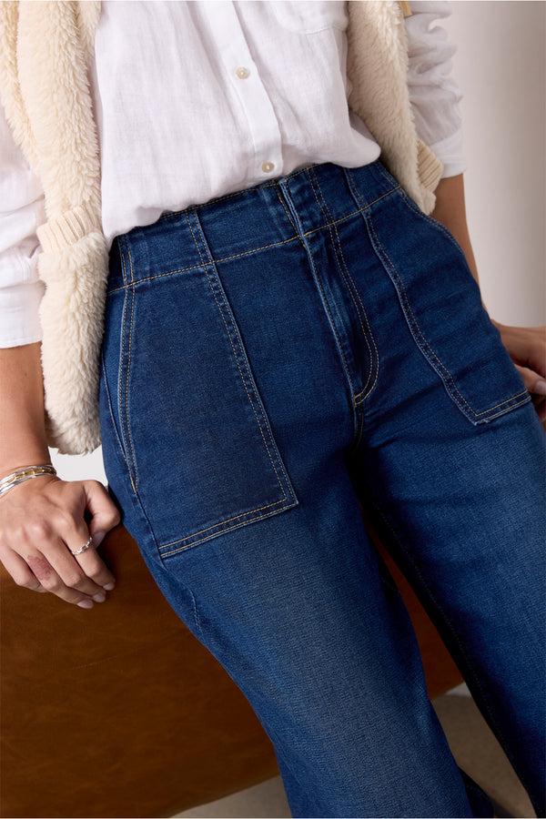 Everve Meg Utility W Raw Hem Demure