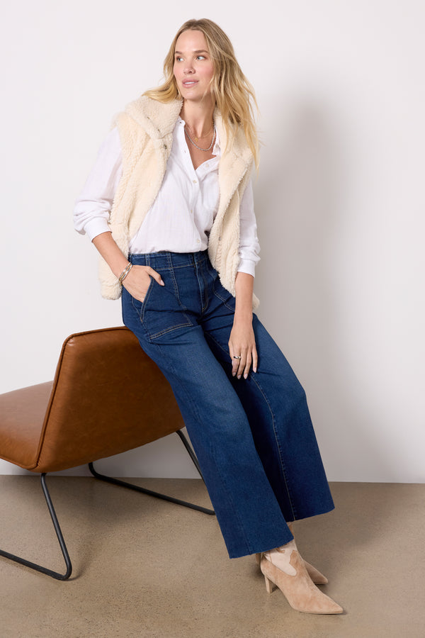 everve Meg Utility w Raw Hem Demure