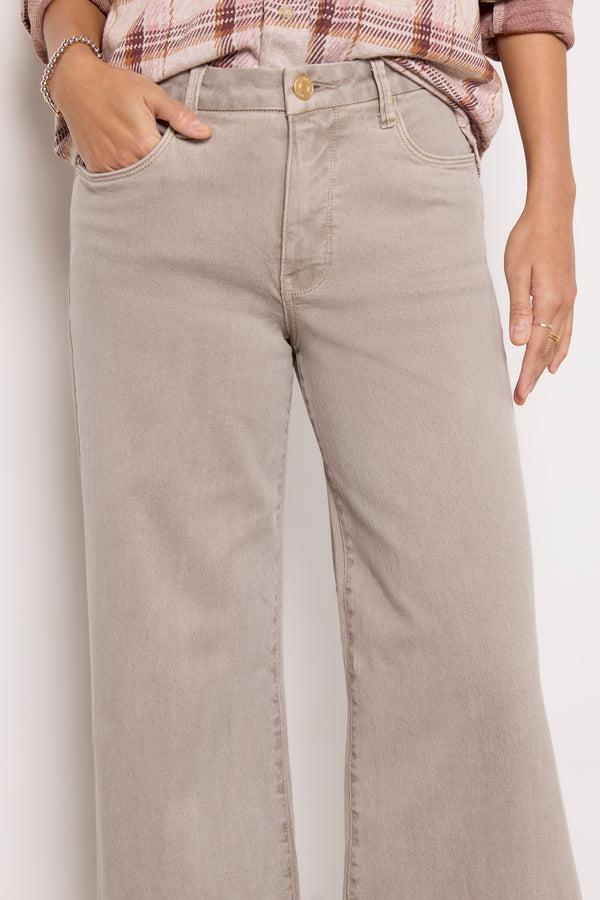 Everve Meg Wide Leg Coffeecream