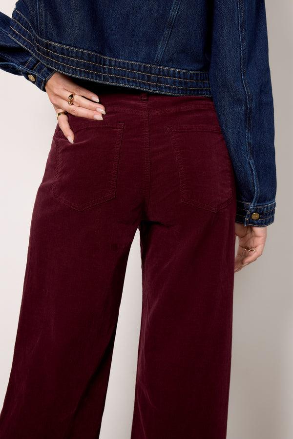 Everve Meg Wide Leg Darkplum