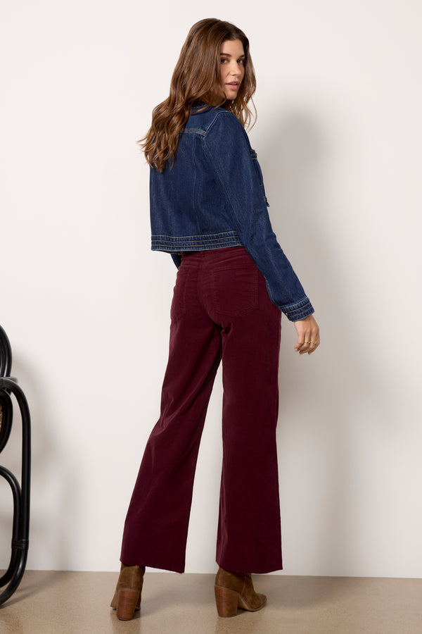 Everve Meg Wide Leg Darkplum
