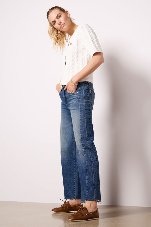 everve Meg Wide Leg w Seaming Teamwork