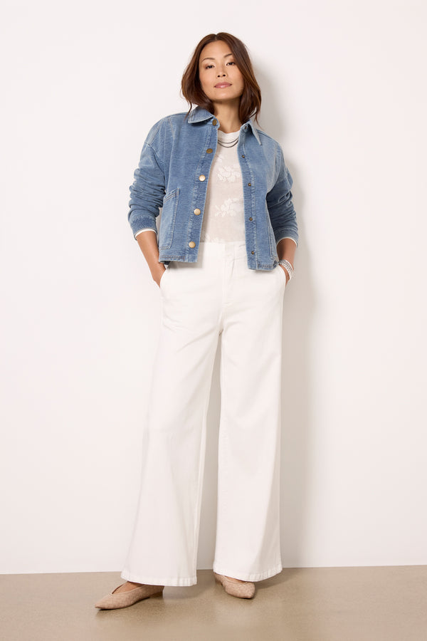 everve Meg Wide Leg White