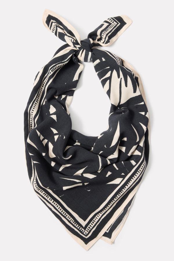 everve Mia Palm Bandana Black/Ivory