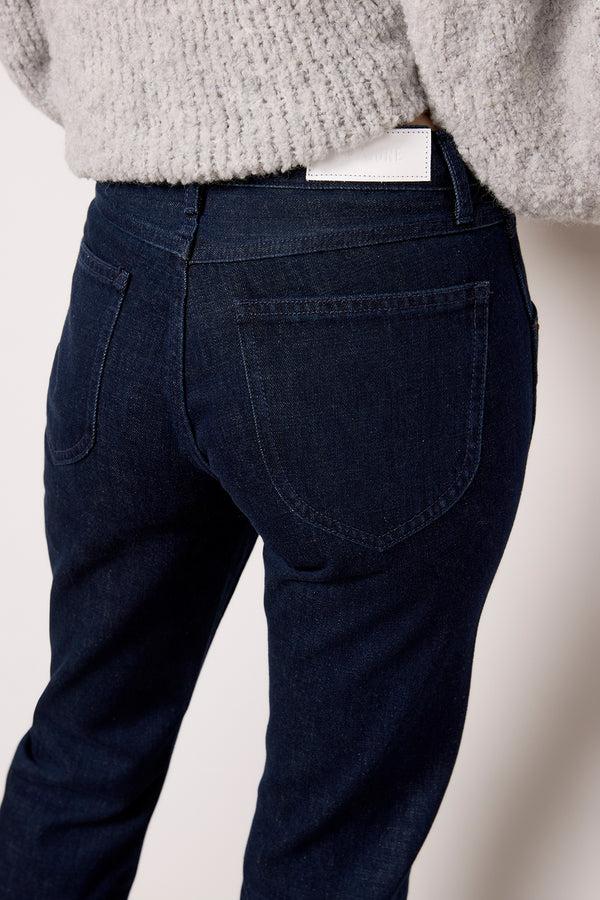 Everve Mid Rise Kick Flare Crosshatchrinse