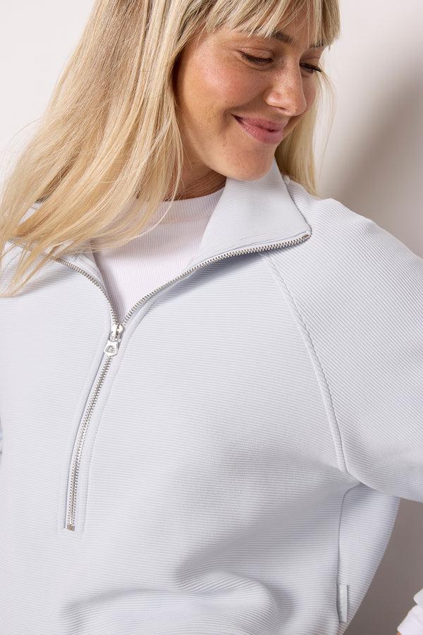 Everve Milano Half Zip Sweat Greydawn
